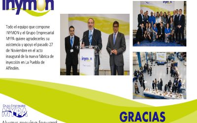Inauguración INYMON: Agradecimiento a los asistentes