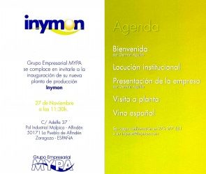 Preparando la Inauguración de la nueva planta de producción INYMON.